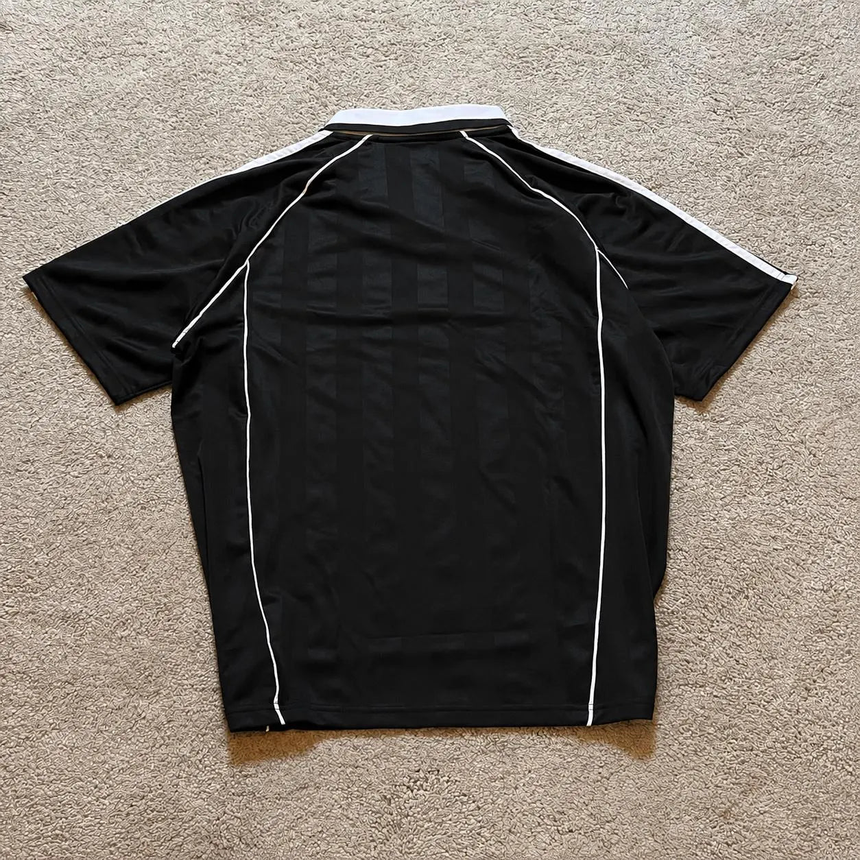 Japan Inspired Black Vintage Football Jersey – Oversized Samurai Style