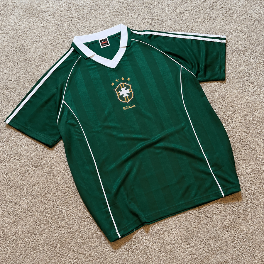 Brazil Inspired Green Heritage Football Jersey – Oversized