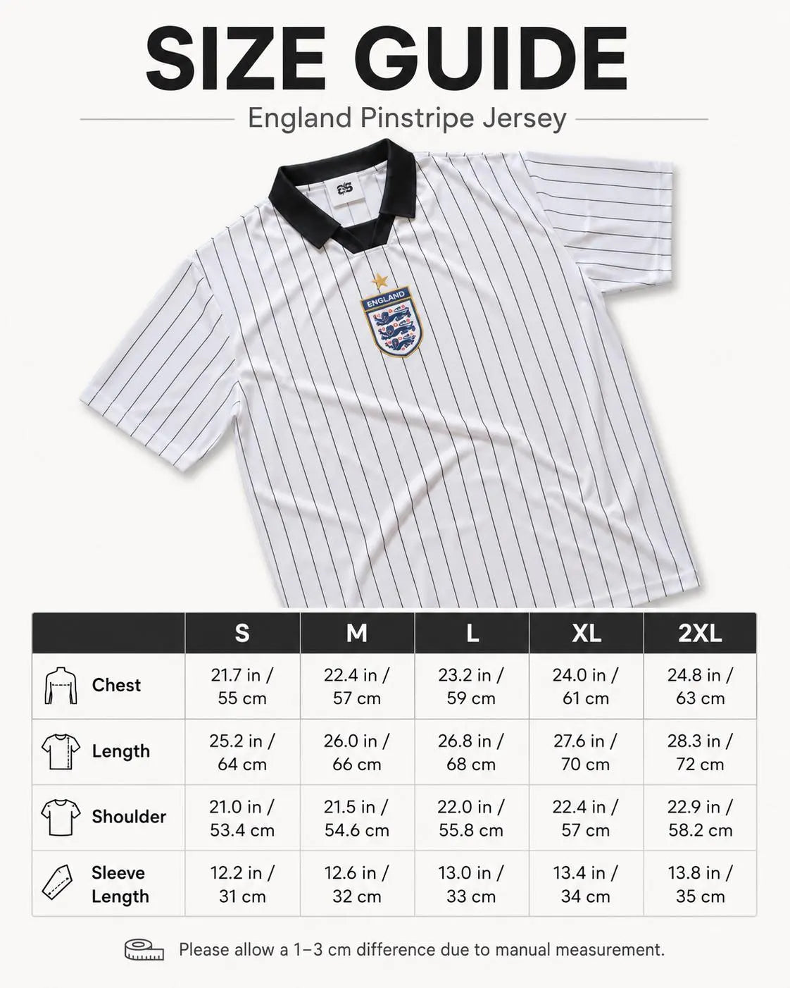 England White Football Jersey