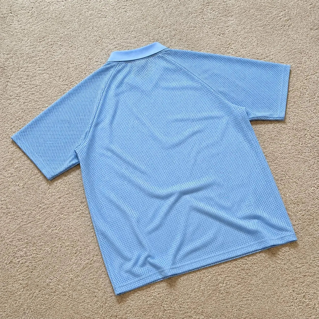 Argentina Inspired Sky Blue Striped Football Jersey – Oversized